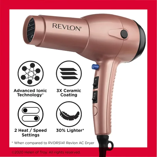 Miniatura 6 de Revlon Secador de pelo ligero y rápido Impresionantes golpes de 1875 W fácil y cómodamente