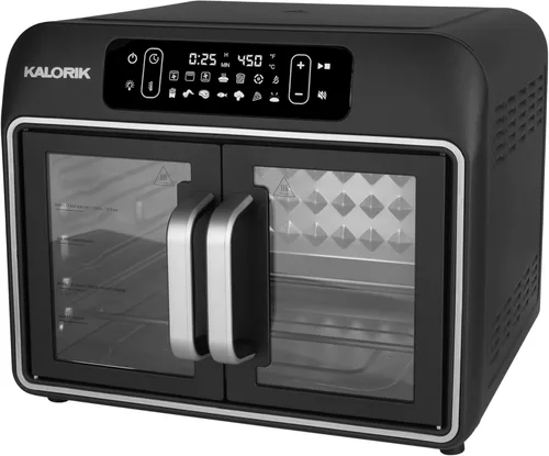Miniatura 10 de Kalorik Horno de convección de freidora de aire, serie de diseñador, 26 cuartos de galón con ventilador de doble velocidad, puertas francesas