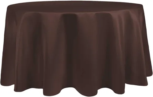 Miniatura 29 de Ultimate Textile Mantel redondo de satén nupcial de 60 pulgadas, se adapta a mesas de menos de 60 pulgadas de diámetro, berenjena morado berenjena