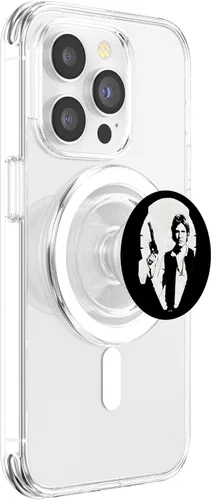 Miniatura 3 de Star Wars Millennium Falcon Han Solo Silhouette Fill PopSockets MagSafe PopGrip para iPhone