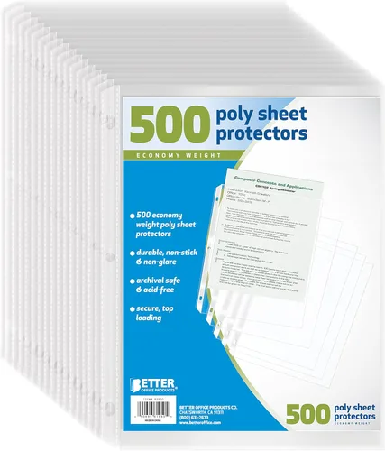 Miniatura 8 de Better Office Products Fundas de plástico para papel Better Office, 50