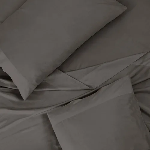 Miniatura 4 de ROYALE LINENS - Juego de sábanas de 300 hilos, 100 % algodón peinado de fibra larga, 3 piezas, sábana individual - 1 sábana ajustada, 1 sábana lisa