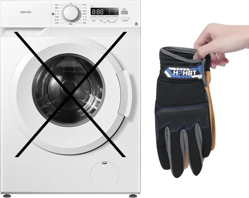 Miniatura 8 de Guantes de trabajo Mecánico de cuero Guante de construcción de trabajo para pantalla táctil