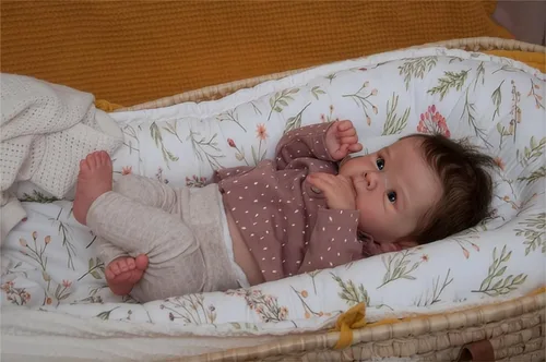 Miniatura 4 de Zero Pam Muñeca de bebé de silicona realista, muñecas de bebé Reborn de 18 pulgadas, cuerpo completo de silicona, muñeca de bebé realista, niña