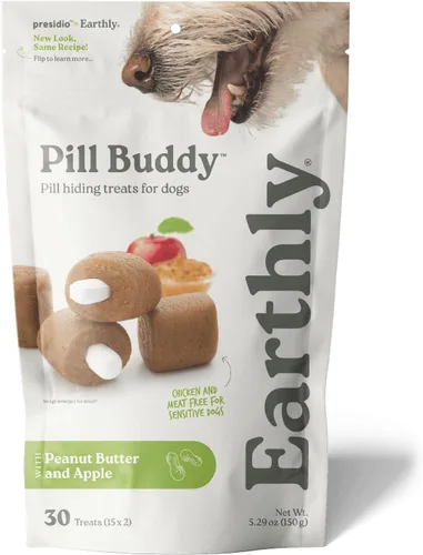 Miniatura 18 de Pill Buddy Naturals de Earthly - Golosinas para ocultar píldoras de pato (sin pollo) para perros - Bolsillo para píldoras de cualquier tamaño - 30