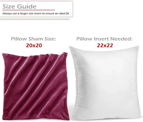Miniatura 2 de Nestl Fundas de cojín decorativas, acogedoras fundas de cojín de terciopelo magenta de 51 x 51 cm, suaves fundas de cojín sólidas para sofá, cama
