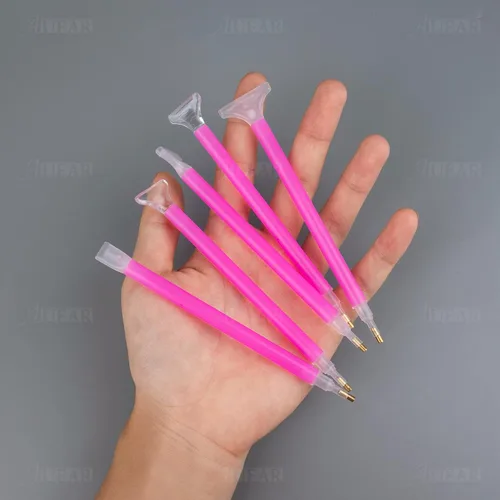 Miniatura 8 de AUEAR, Paquete de 24 bolígrafos de diamante 5D para bordado de diamantes de imitación