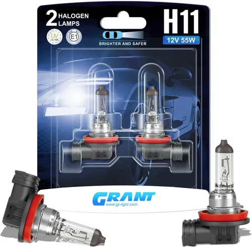 Miniatura 10 de GRANT H1 Bombillas halógenas para faros delanteros, paquete de 2 bombillas de repuesto de haz alto y bajo y niebla, bombillas de alto rendimiento