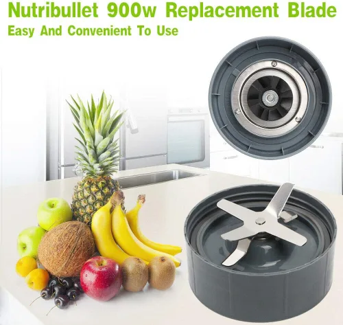Miniatura 8 de Taza de licuadora y cuchilla mejorada para Nutribullet de 600 W/900 W, piezas de repuesto de vaso de 24 onzas y cuchilla extractora, accesorios