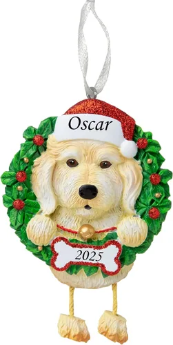 Miniatura 8 de Adorno personalizado para 2025, raza pura de perro Beagle, adorno para árbol de Navidad, decoración profesional personalizada, regalo para cachorro