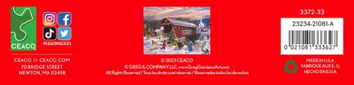 Miniatura 7 de Ceaco - Navidad clásica - Granero rojo - Rompecabezas de 1000 piezas