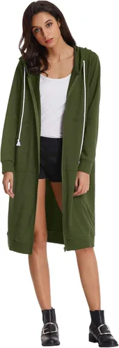 Miniatura 5 de GRACE KARIN - Sudadera casual con capucha para mujer, con bolsillos y cremallera, estilo túnica