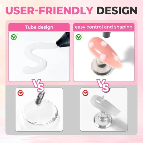 Miniatura 5 de UNA GELLA Esmalte de uñas en gel 3D blanco lechoso 15g, esmalte en gel para esculpir sin necesidad de limpieza, polvo para uñas cromadas, moldeado