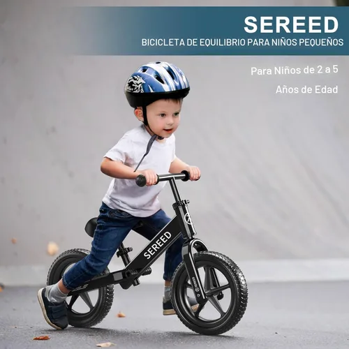 Miniatura 4 de SEREED Bicicleta de equilibrio para niños de 2 a 5 años, sin pedales, ajuste sin herramientas, regalo para niñas de 2 a 3 años, placa personalizable