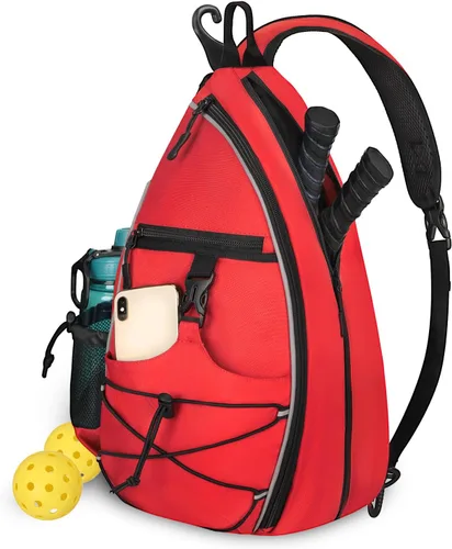 Miniatura 10 de Bolsa de Pickleball Goloni para Mujeres, Mochila de Pickleball para Hombres, Bolsa de Hombro Ligera con Gancho para Cerca, Gran Capacidad, Bolsillo