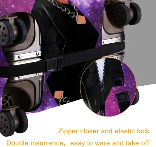 Miniatura 4 de Maleta De Viaje Protector Explosión Pelo Girl3 Elástica Protectora Lavable Cubierta De Equipaje Con Cremallera Oculta Adecuado Para, estilo9