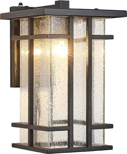 Miniatura 11 de Paquete de 2 lámparas de pared para exteriores del anochecer al amanecer, lámpara de pared exterior de bronce aceitado, montaje en pared, luz