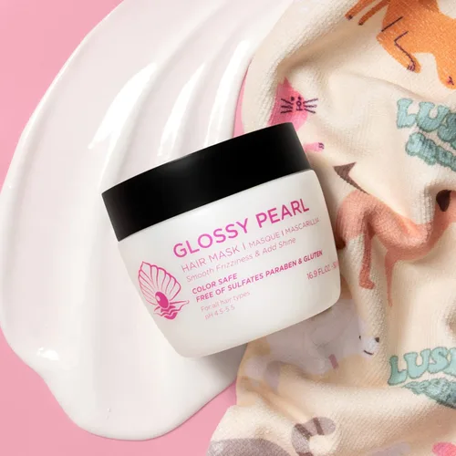 Miniatura 3 de Luseta Mascarilla de pelo con perlas brillantes, tratamiento capilar suavizante e hidratante, acondicionador profundo para cabello dañado y rizado