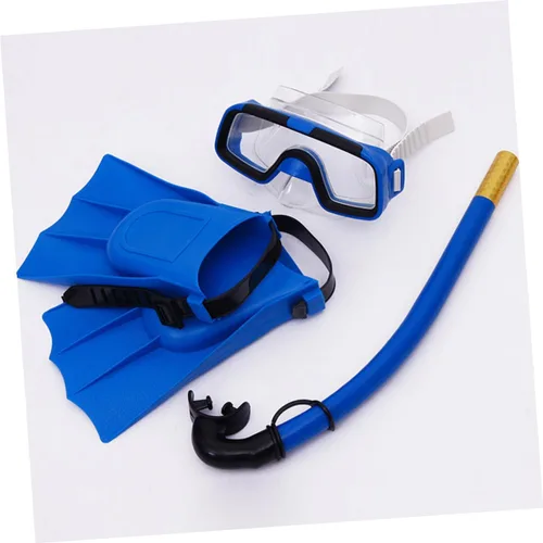 Miniatura 2 de Snorkeling Mask Set with Breathable Diving Snorkel and Non-Slip Flippers Shoe for Swimming Diving Snorkeling Sports Flexible Fins