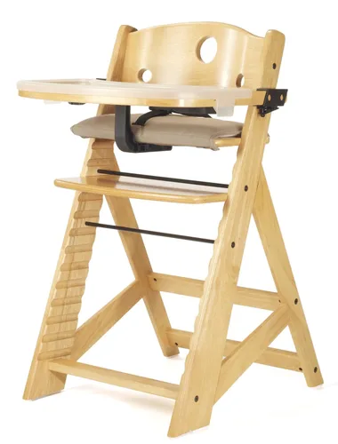 Keekaroo Silla Alta Height Right con Bandeja, Natural
