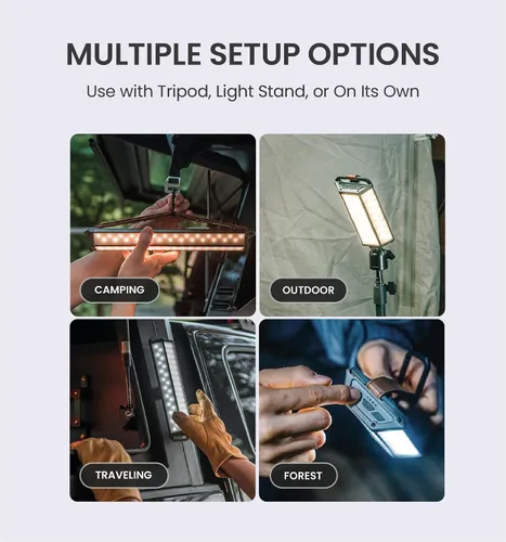 Miniatura 5 de CLAYMORE 3FACE NEO - Linterna LED recargable de 10 luces LED – 4,900 lúmenes, luz gran angular de 3 lados, tiempo de funcionamiento de 45 horas, 3