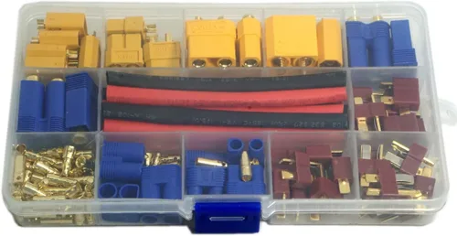 Miniatura 7 de 102 conectores XT60 / XT90 / EC3 / EC5 / T /conector banana de 0.138 in macho hembra conectores adaptadores con tubo termorretráctil compatible