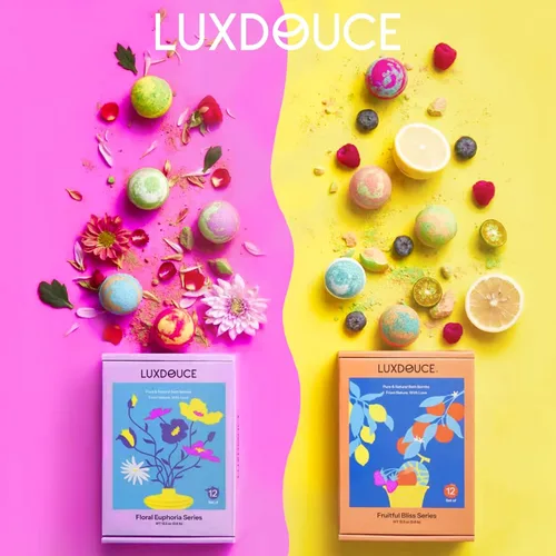 Miniatura 3 de Paquete de 48 bombas de baño de regalo – Bombas de burbujas aromáticas con 18 aromas, relajación de spa y nutrición de la piel, regalos ideales