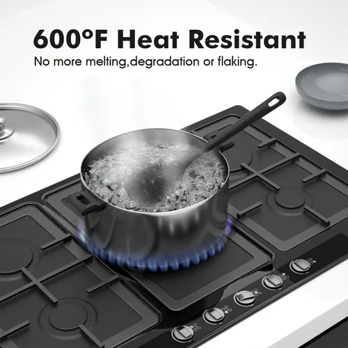Miniatura 4 de ChefAide - Juego de 4 espátulas de silicona, espátulas de goma de grado alimenticio, con mango fuerte y agarre ergonómico, resistentes al calor