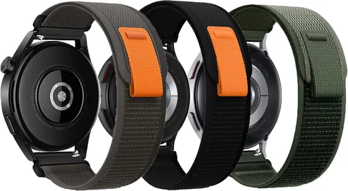 Miniatura 29 de Correa de nylon compatible con Samsung Galaxy Watch 7/FE/6/5 Pro 4 3/Watch 4 6 Classic/Active/Gear S2 S3 Frontier, correa de bucle deportivo de 20