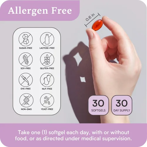 Miniatura 3 de Omega con LYSOVETA LPC Suplementos de EPA y DHA para la salud cerebral Enfoque, atención, memoria y estado de ánimo 6 veces mayor absorción