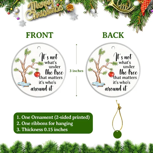 Miniatura 2 de Adornos de Navidad 2025, decoraciones de árbol de Navidad, regalos para mujeres, hombres, compañeros de trabajo, regalos de adorno de Navidad