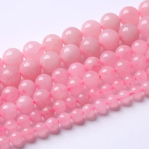 Miniatura 72 de Cuentas de jade verde chino natural, piedras preciosas, cuentas redondas sueltas para hacer joyas, pulsera DIY, collar, 8mm, 45 piezas, 15 pulgadas
