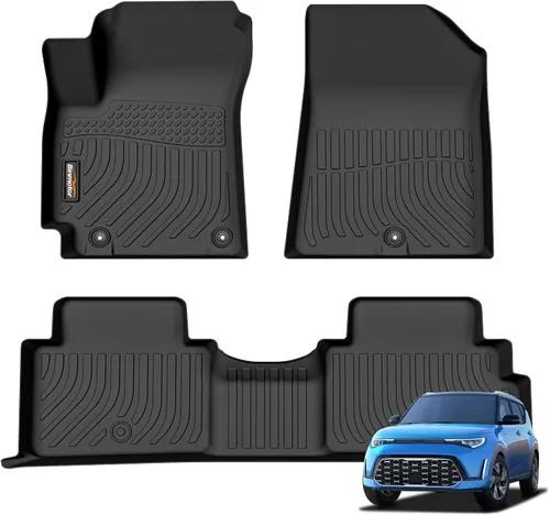 Miniatura 25 de Alfombrillas y forro de carga para Jeep Grand Cherokee L 2021-2025 (solo para 6 plazas sin consola central), alfombrillas de automóvil TPE para todo