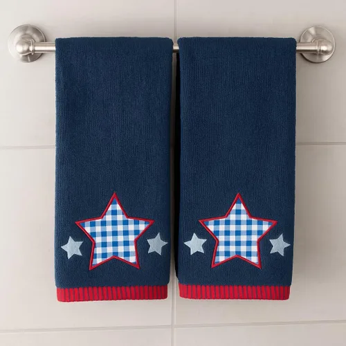 Miniatura 26 de Serafina Home Toallas de mano náuticas para huéspedes: Coastal Love Anchors The Soul, 2 piezas suaves y absorbentes
