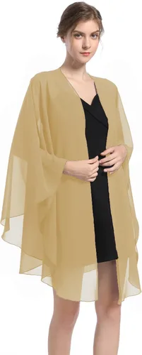 Baoqiya Chales y envolturas de gasa para fiesta de boda, bufanda para mujer, vestido de noche nupcial en vestidos de ocasiones especiales