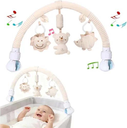 Miniatura 14 de Pau1Hami1ton Juguetes de asiento de automóvil, juguetes de cochecito, juguetes de asiento de automóvil para bebés de 0 a 6 meses, juguetes de bebé