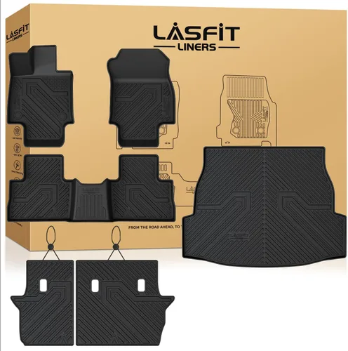 Miniatura 11 de LASFIT Alfombrillas de piso para Toyota Tacoma 2008-2011 Cabina de Acceso Transmisión Automática, Forro de Piso de Ajuste Personalizado para Todo
