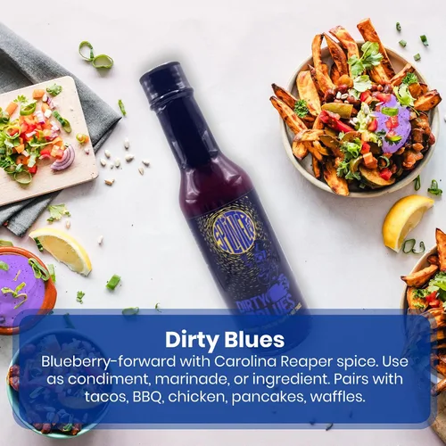 Miniatura 5 de The Splintered Sauce Hot Sauce Trio – Carolina Reaper Paquete variado con deliciosos maridajes de frutas, arándanos, fresas, piña, perfecto