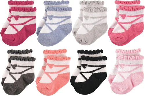 Miniatura 13 de Hudson Baby - Calcetines de algodón para bebés recién nacidos y Terry para niñas bebés