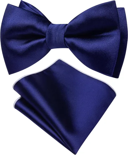 Miniatura 4 de YOHOWA Juego de pañuelos de cachemira preatados para hombre y niños, ajustable, elegante, para bodas, fiestas