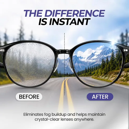 Miniatura 5 de Paño de limpieza de microfibra antivaho para lentes – Fog Stopper Cloth para gafas y pantallas – Reutilizable hasta 600 usos – Limpiador de lentes