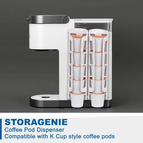 Miniatura 2 de STORAGENIE Soporte para cápsulas de café Keurig K-Cup, almacenamiento lateral de tazas K, organizador de cápsulas de café, perfecto para mostradores