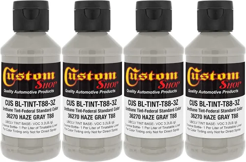 Miniatura 18 de Revestimiento personalizado de 300 ml (color negro metálico) de Urethane Tint concentrado para tintar camión cama revestimiento – Proporcionado