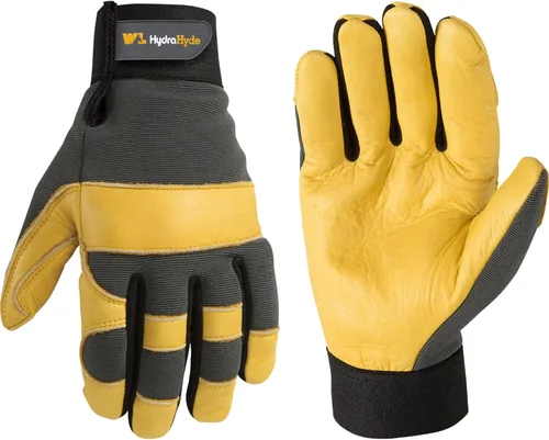Miniatura 7 de Wells Lamont Men's Leather Palm Work Gloves Azul