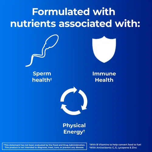 Miniatura 3 de One A Day Multivitamínico de salud preconcepcional para hombres para apoyar el esperma saludable, suplemento para hombres con vitamina C, vitamina