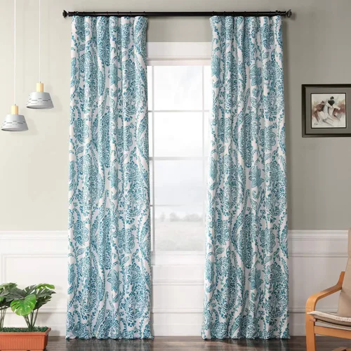 Miniatura 20 de HPD Half Price Drapes BOCH-KC43-63 - Cortinas de Lino con Rayas para Oscurecer la Sala de Estar (1 Panel), 50 x 63 Pulgadas, Color Negro Toldo