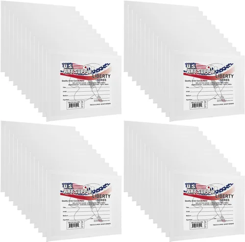 Miniatura 15 de U.S. Art Supply Paneles de lienzo artístico de 16 x 20 pulgadas, paquete de 4 lienzos de algodón pesado de 8 onzas sin ácidos para pintar acrílicos