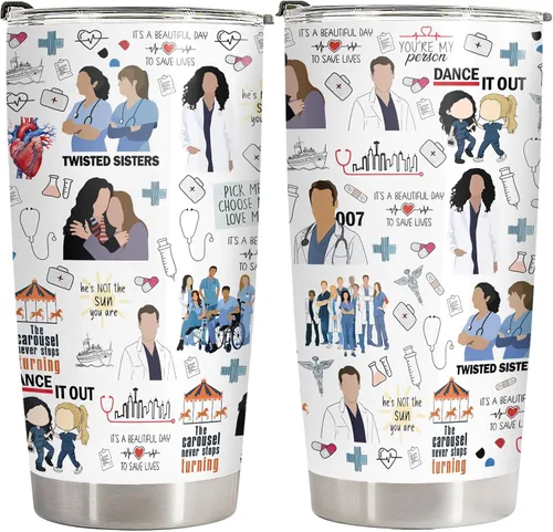 Miniatura 15 de 34HD Vaso dorado de 20 onzas – Thank You for Being a Friend – Taza de acero inoxidable aislada al vacío de doble pared – Mantiene las bebidas