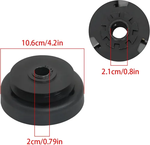 Miniatura 3 de ALL-CARB Embrague centrífugo 3/4 orificio con una llave de 3/16, transmisión por correa, utiliza una correa estilo 1/2 AB