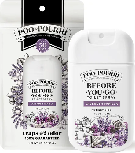 Miniatura 13 de Poo-Pourri Before-You-Go - Recarga de aerosol para inodoro, lavanda y vainilla, 16 onzas líquidas, hasta 800 usos, desodorante para baño con aceites